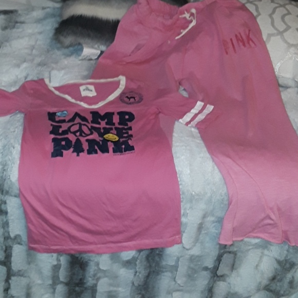 Pink Victoria Secret sweatpant & shirt bundle - Picture 5 of 8